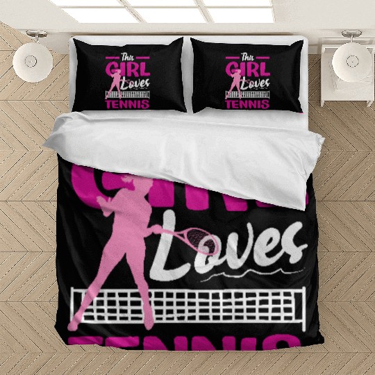 This Girl Loves Tennis Passion Bedding Sets