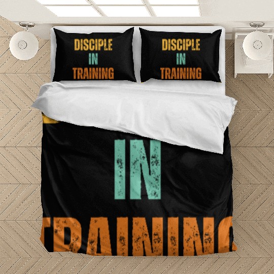Retro Disciple in training barbell Bedding Sets