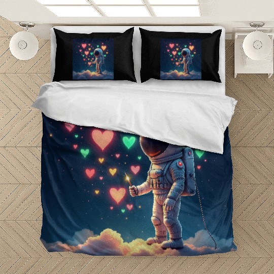 Astronauts are full of love Bedding Sets