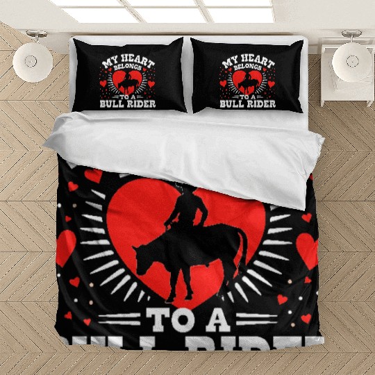 My Heart Belongs To A Bull Rider Romantic Bedding Sets