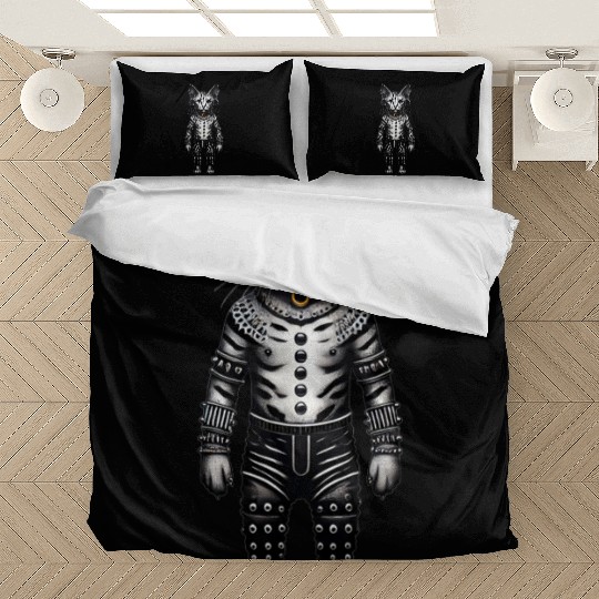 Warrior Cat with Piercings and Spacers Bedding Sets