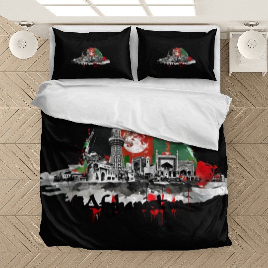 Kabul Store Afghanistan Urban Famous Buildings Bedding Sets