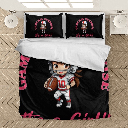 Game Day Surprise for Football Lovers Its a Girl Bedding Sets