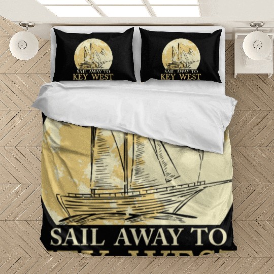 Florida Keys SAIL AWAY TO KEY-WEST Sailing Outfit Bedding Sets
