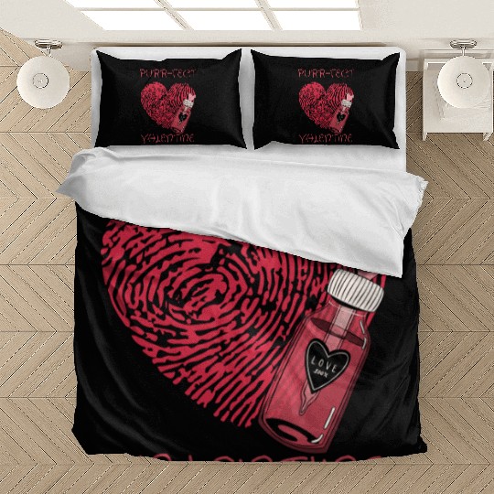 Purrfect Valentine day Bedding Sets