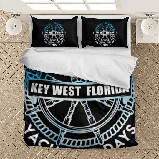 KEY-WEST FLORIDA YACHTING DAYS Sailing Outfit Bedding Sets