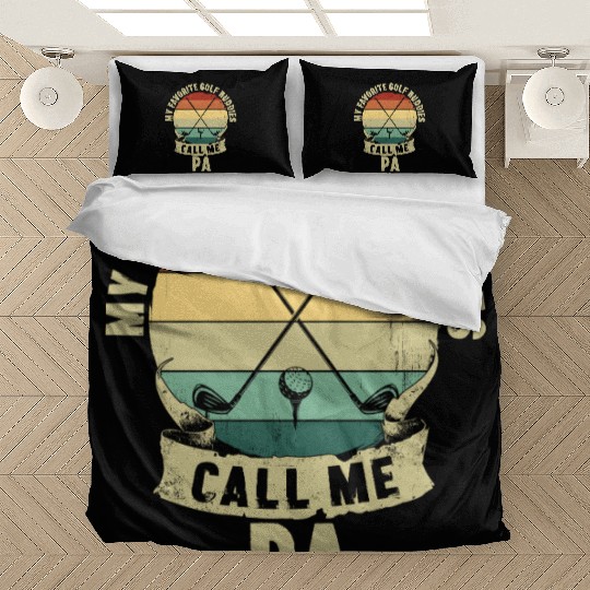 Golf Buddies Father's Day Father Kids Gift Bedding Sets