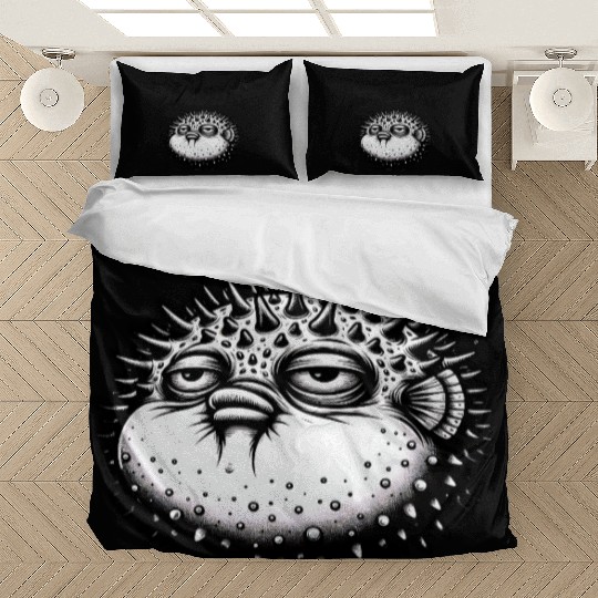 Grumpy Pufferfish – Unique Attitude Bedding Sets