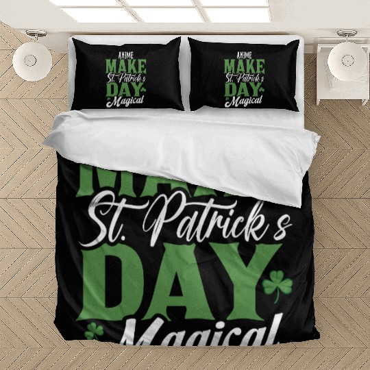 Anime Make St Patricks Day Magical Bedding Sets