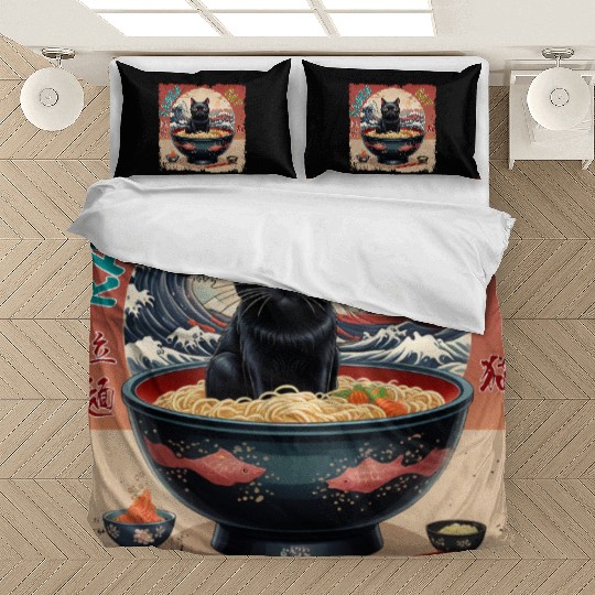 Ramen Cat Bedding Sets