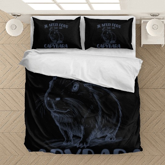 Je M'en Fous Je Suis Un Capybara - Sweet Capybara Bedding Sets
