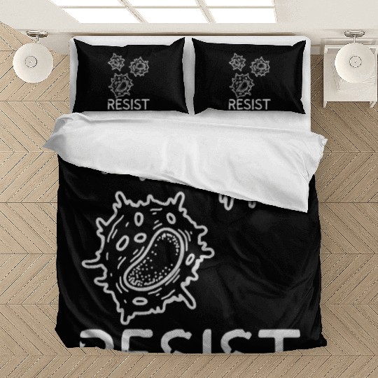 Immune Cell Resist Design – Science & Activism Art Bedding Sets