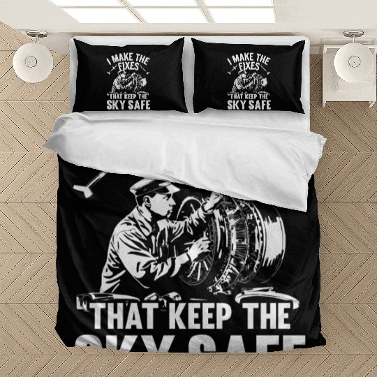 Aircraft Technician Avionics Maintenance Airport Bedding Sets