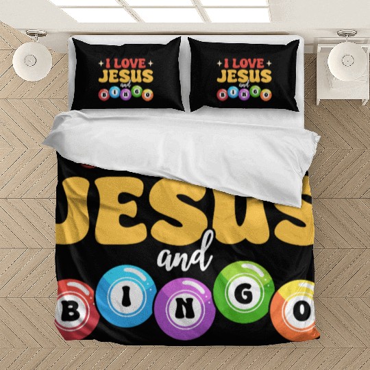 I Love Jesus and Bingo Bedding Sets
