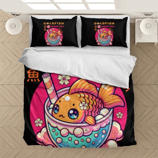 Goldfish Japanese Bubble Tea Bedding Sets
