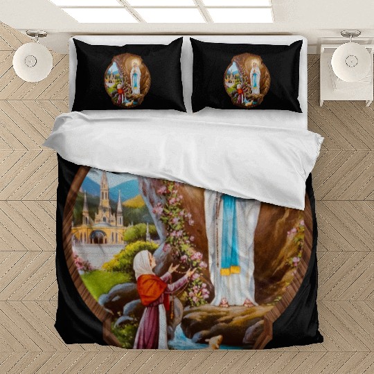 Our Lady of Lourdes St Bernadette Immaculate Mary Bedding Sets