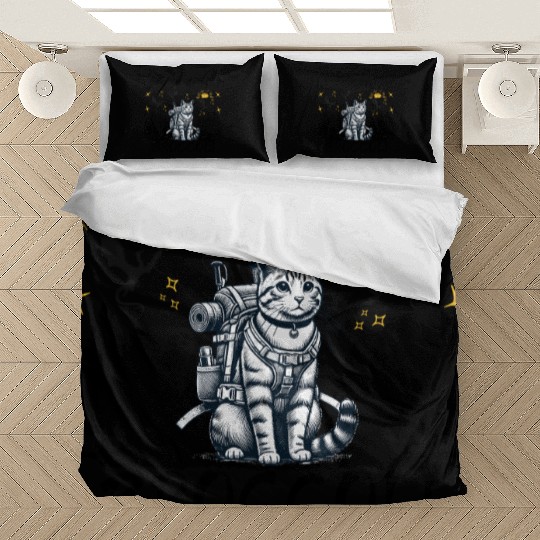 Retro Quest Fantasy Squad Broccoli Funny Cat Lover Bedding Sets