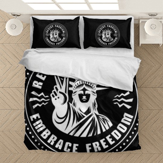 Resist Fascism ~ Embrace Freedom Bedding Sets