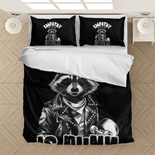 Empathy is PUNK Raccoon Bedding Sets
