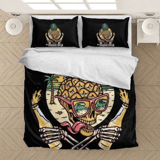 Rise and Grind – Tropical Skull Party Bedding Sets