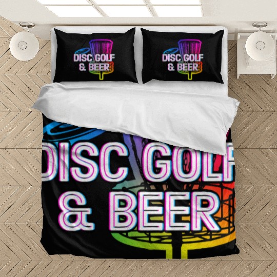 Disc Golf and Beer Drinking Outdoor Game Drinker Bedding Sets