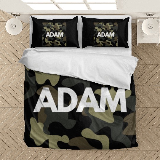 Adam Name Bedding Sets Men Good Quality Camouflage