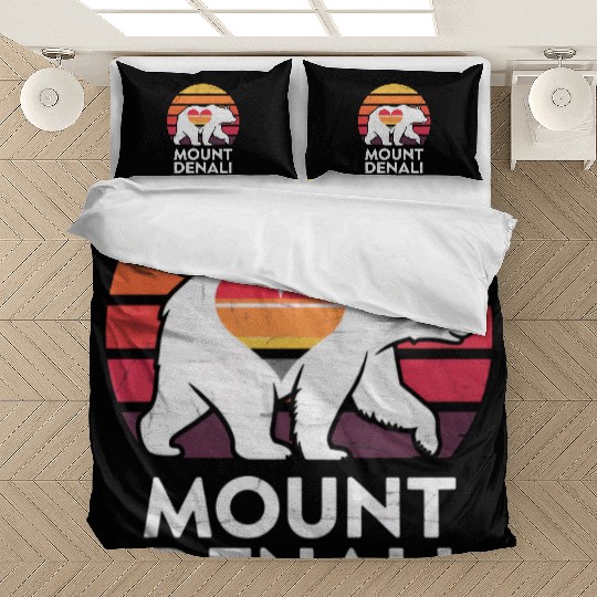 Vintage Bear Mount Denali Sunset Wilderness Bedding Sets