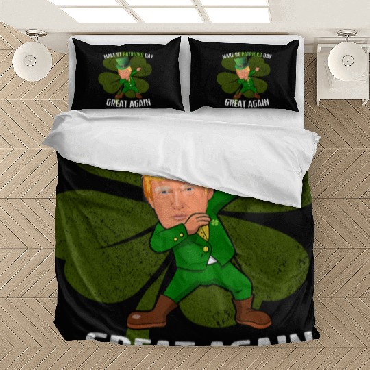 Make St. Patrick's Day Great Again: Trump-Inspired Bedding Sets