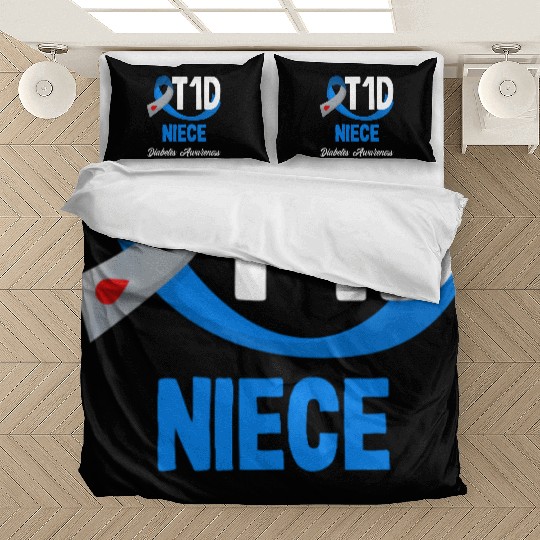 T1D Niece Diabetes Type 1 Awareness Bedding Sets