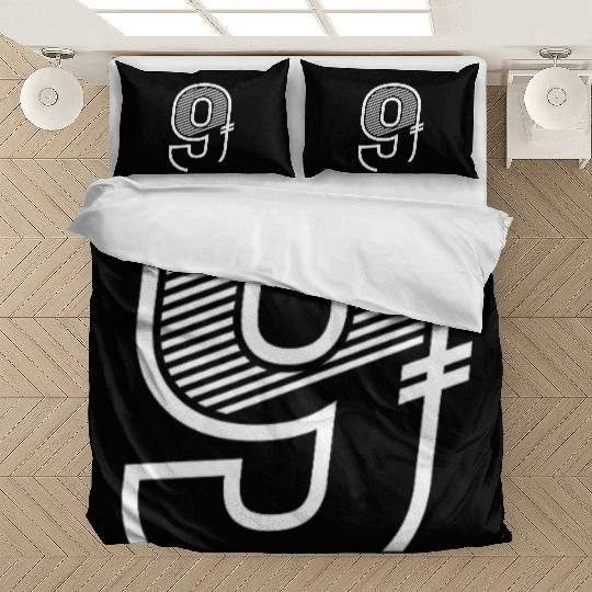 Number 9 Sports Jersey 9th birthday Bedding Sets