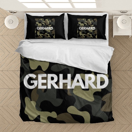Gerhard Name Bedding Sets Men Good Quality Camouflage