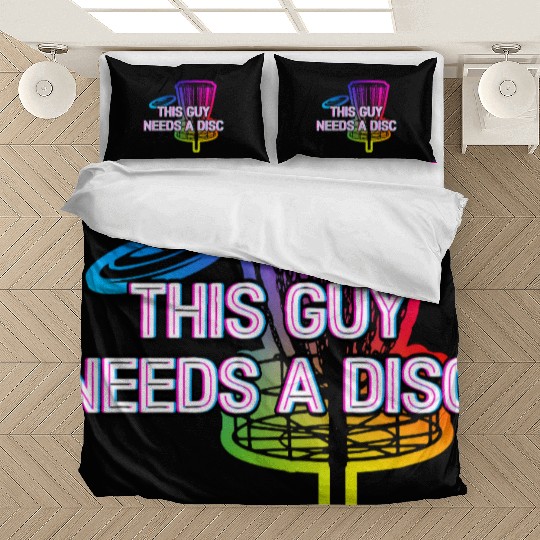 This Guy Needs a Disc Sports Disc Golf Games Bedding Sets