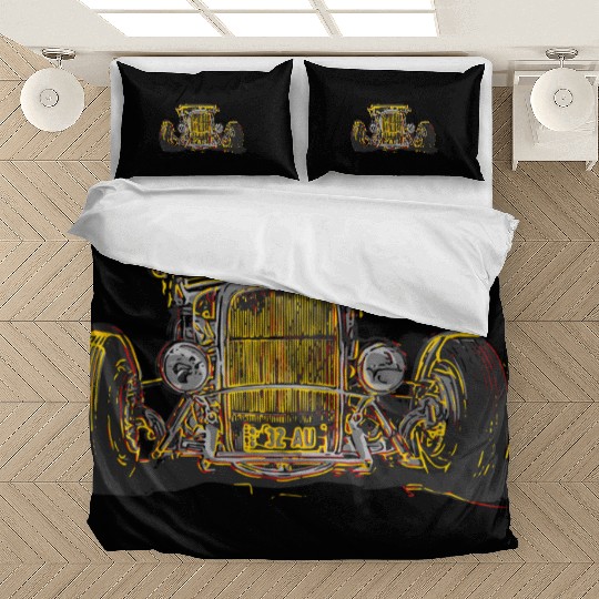 Hot Rod head on Bedding Sets