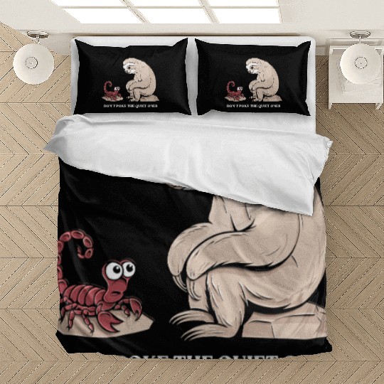 Scorpio Zodiac Sloth Don't Poke The Quiet Ones Bedding Sets