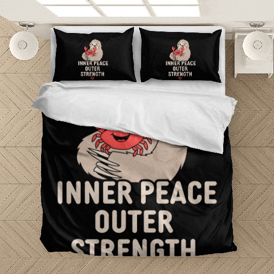 Cancer Zodiac Sloth Inner Peace Outer Strength Bedding Sets