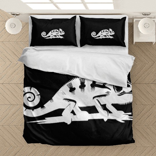 Small Chameleon Dragon With Curled Tail Bedding Sets