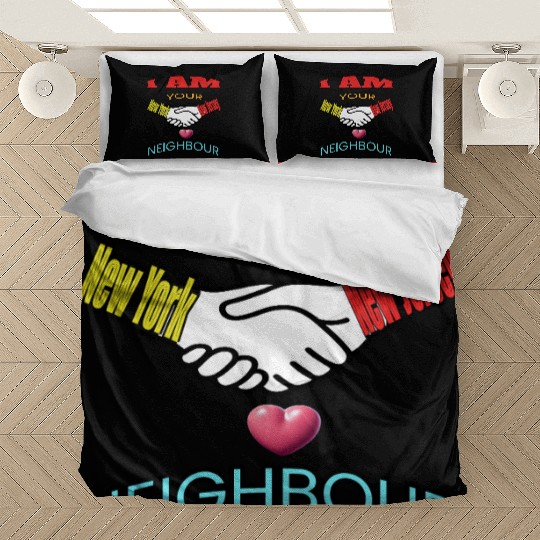 I AM YOUR NEIGHOUR NEW YORK AND NEW JERSEY Bedding Sets