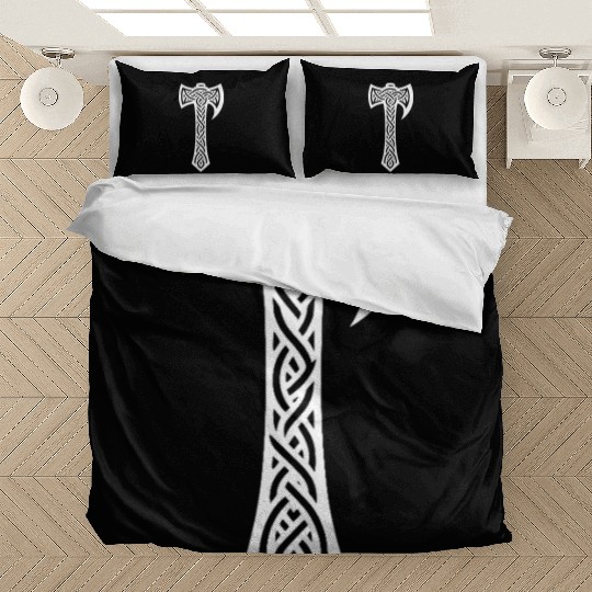 Axe In Celtic Knot Tattoo Style Bedding Sets