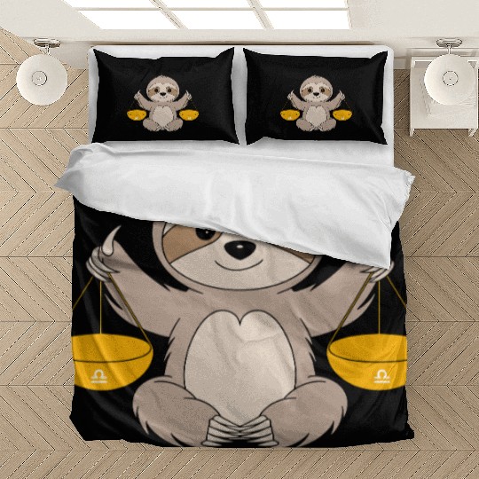 Libra Zodiac Sloth Balancing Harmony Bedding Sets