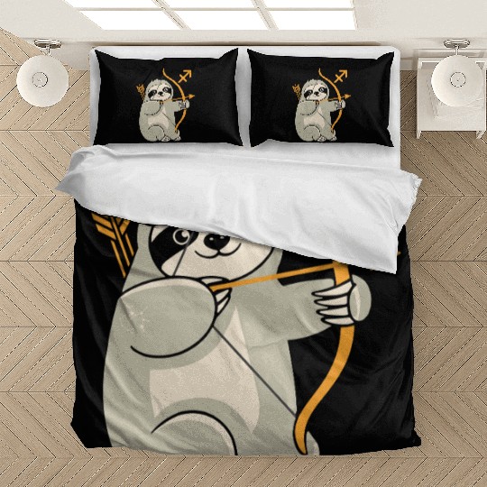 Sagittarius Zodiac Sloth Archer Adventure Bedding Sets