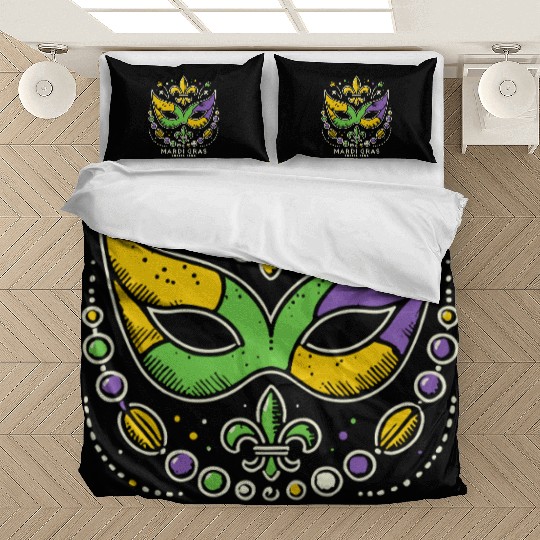 Mardi Gras Soociial Clubb Vintage Style Mask Bedding Sets