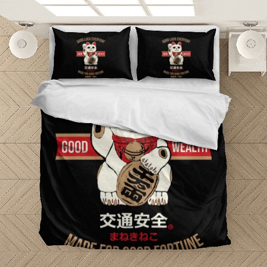 Maneki-neko (Lucky Cat) Bedding Sets