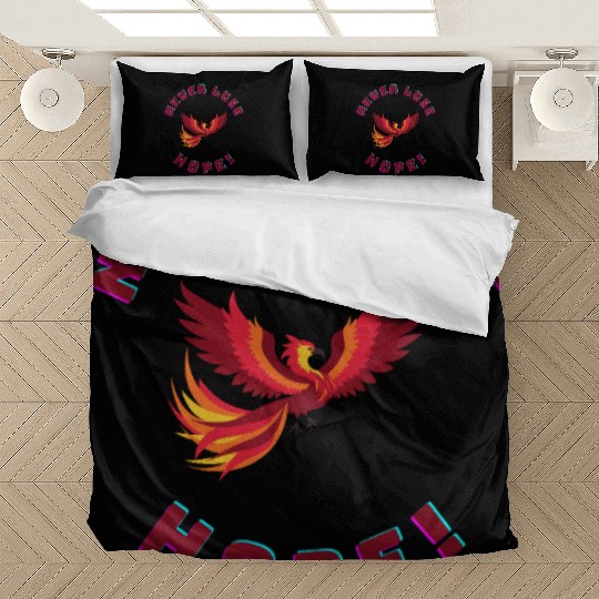 Never Lose Hope – Phoenix Rebirth Inspiration Meme Bedding Sets