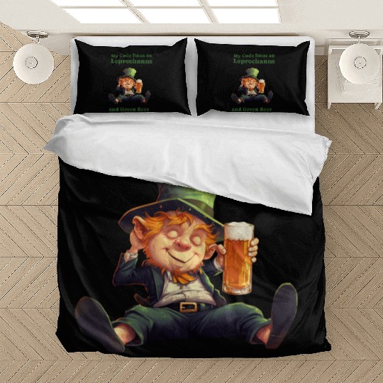 My Code Runs on Leprechauns and Green Beer Bedding Sets