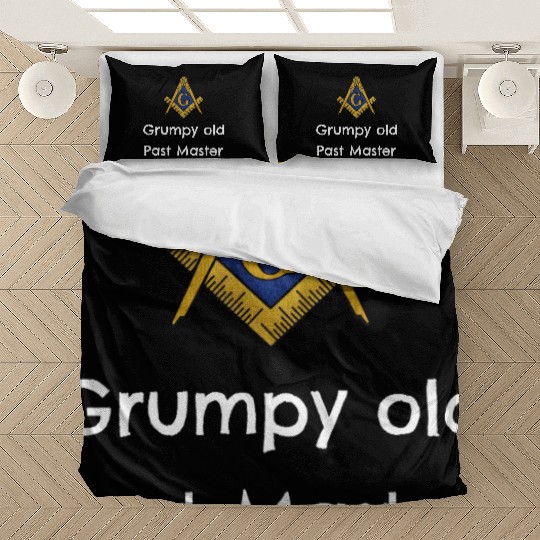 Grumpy Old Past Master Emblem Bedding Sets