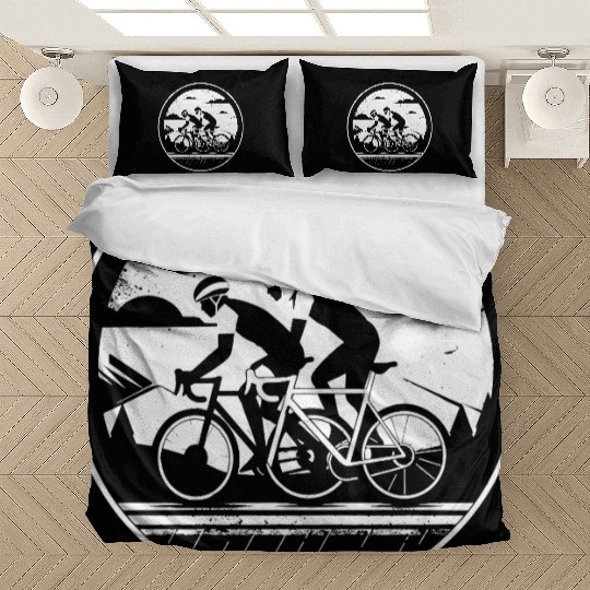 Cycling Illustration Bedding Sets