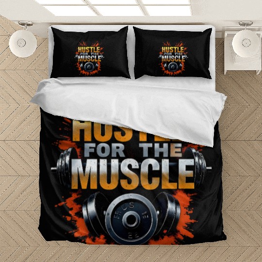 Hustle for the Muscle Gym Bedding Sets – Motivational