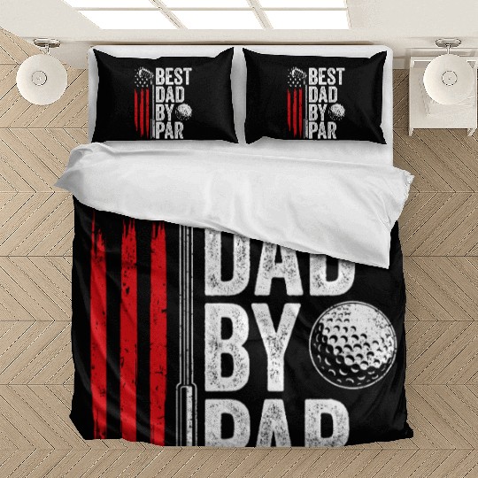 Best Dad By Par Golf Lover Golfing Father's day Bedding Sets