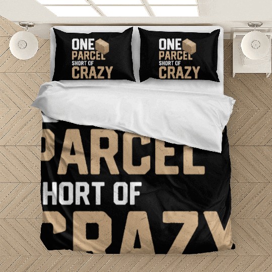 One Parcel Short Of Crazy Mailman Postal Worker Bedding Sets
