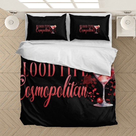 Cocktail Bartender Blood Type Cosmopolitan Bedding Sets